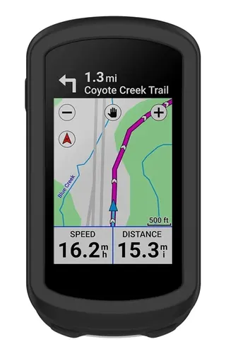 Capa Protetora De Silicone Preta Para Garmin Edge Explore 2