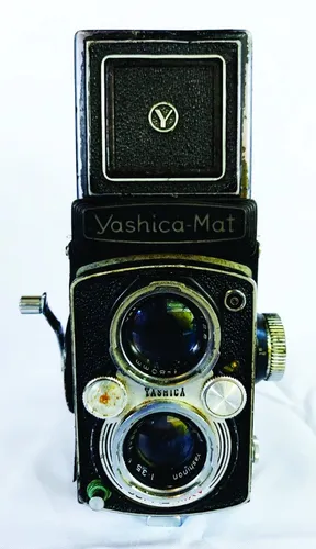 Antiga Câmera Fotográfica Reflex Yashica Mat Copal Mxv - Escorrega