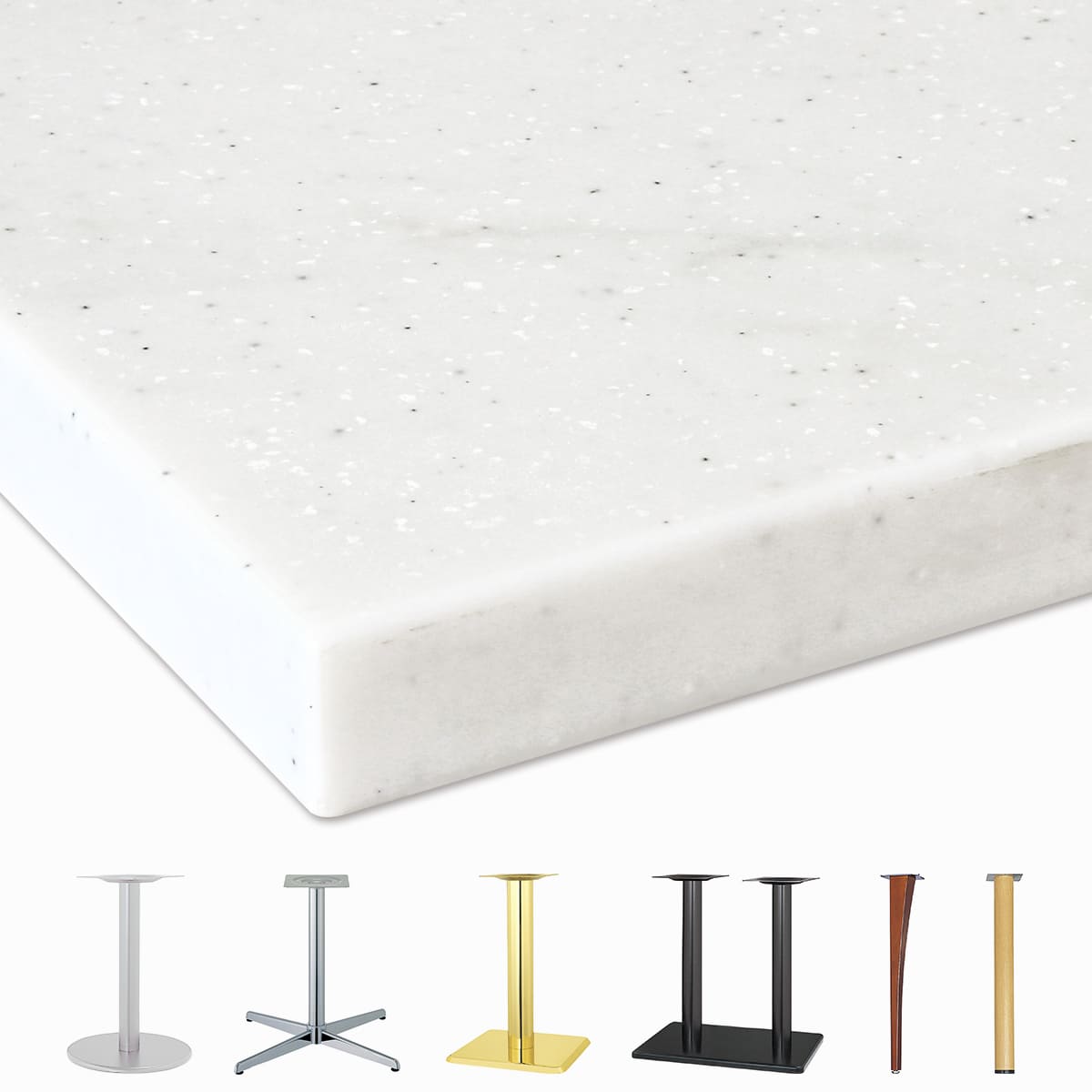 人工大理石天板（マット）MCトップ MCT-001｜ハストネットのテーブル