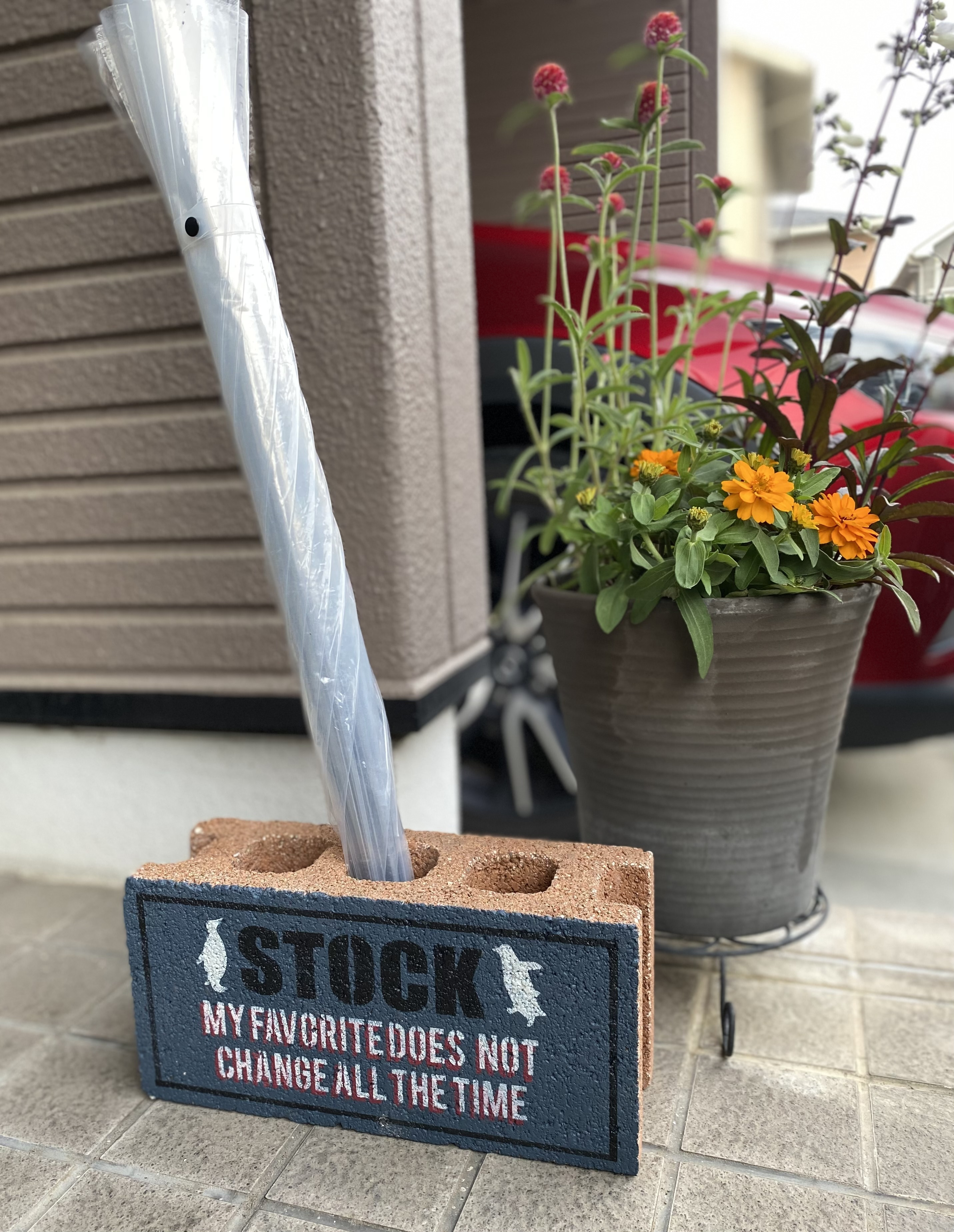 コンクリートブロック傘立てやってみた😊 | CAINZ DIY Square