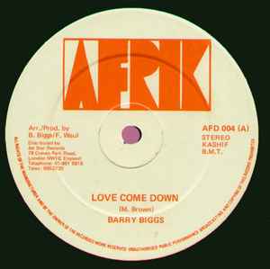 Barry Biggs – Love Come Down – Vinyl (12