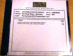 Pet Shop Boys – Saturday Night Forever (Love To Infinity Remixes