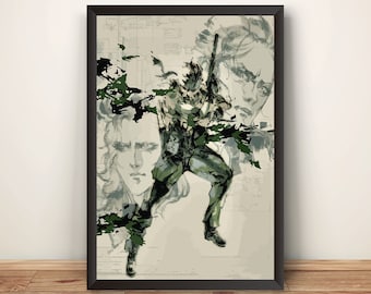 メタルギアソリッド3 スネークイーター 24 x 30インチ ビデオゲーム