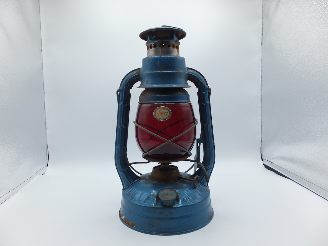 Vintage Dietz Little Wizard Kerosene Lantern With Red Globe - Etsy