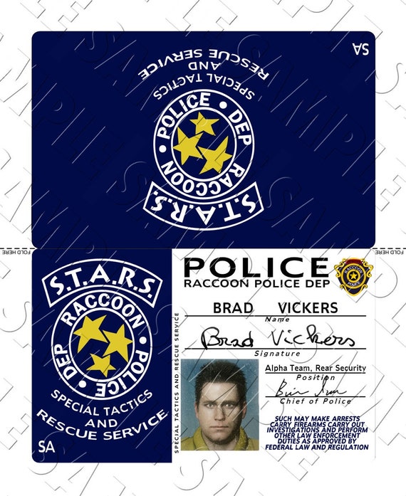 バイオハザード3、STARS IDカード、スクリーンアキュレート、デジタル