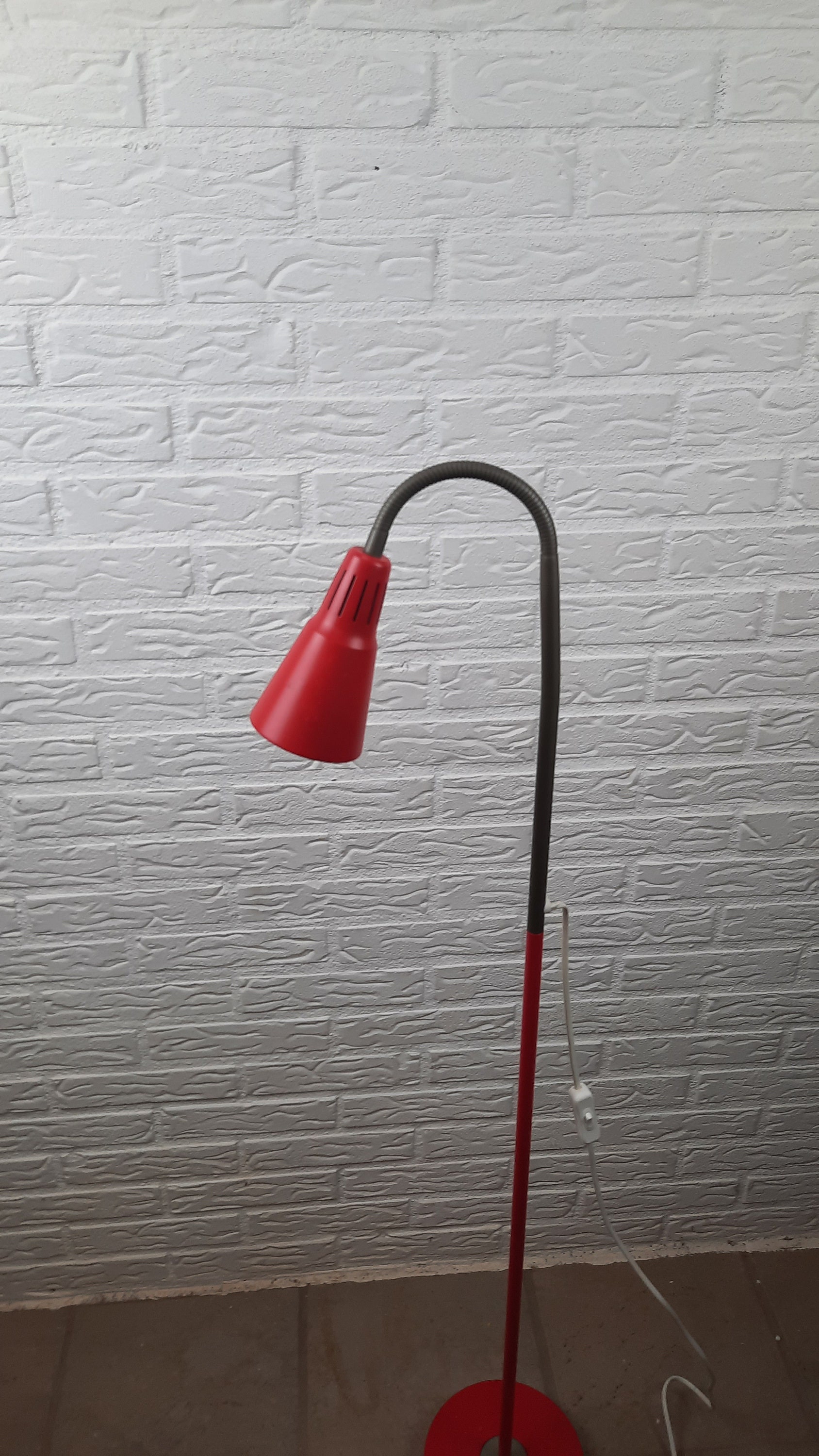 Very Unique Ikea Kvart Floor Lamp Red Vintage. - Etsy