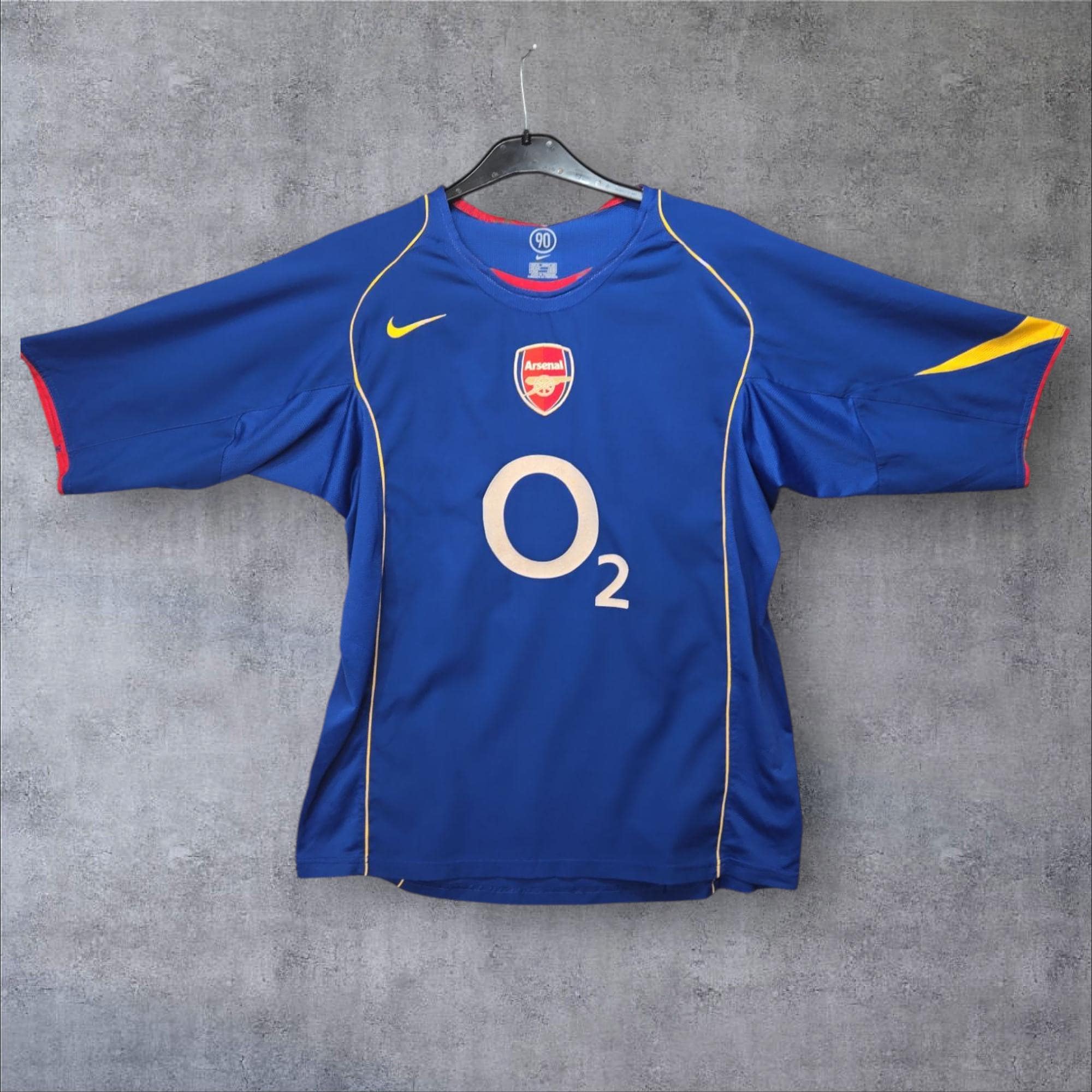 Arsenal Away Football Shirt 2004 Genuine O2 Xl 3rd Kit Nike 90