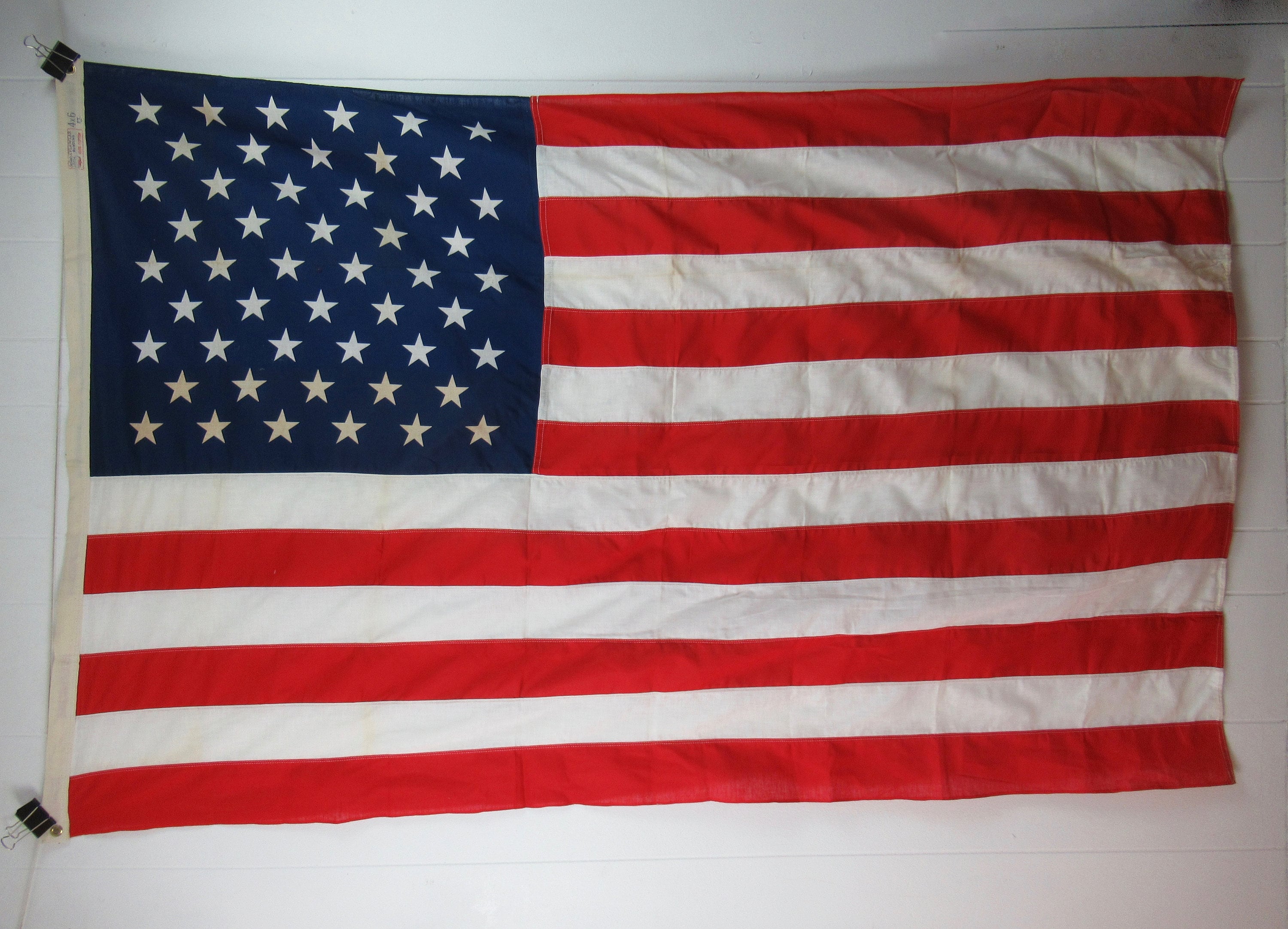 ヴィンテージ旗、米国旗、1950 年代の旗、アメリカ国旗、50 個の星の旗