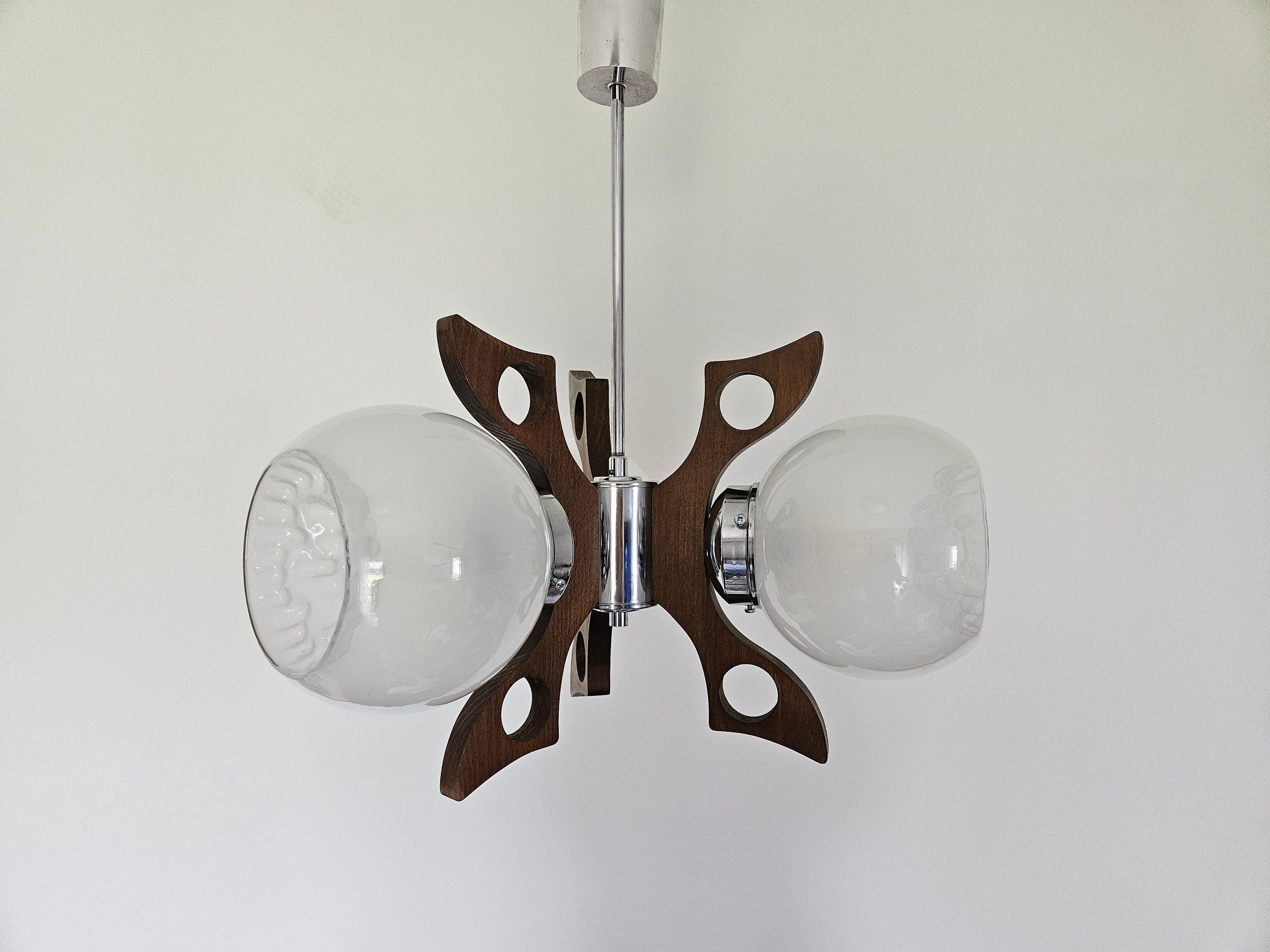 ヴィンテージ ムラーノガラス シャンデリア：ミッドセンチュリーモダン