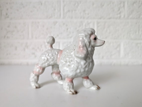 ヴィンテージ プードルの置物 | ひび割れありまたは修理済み | 日本
