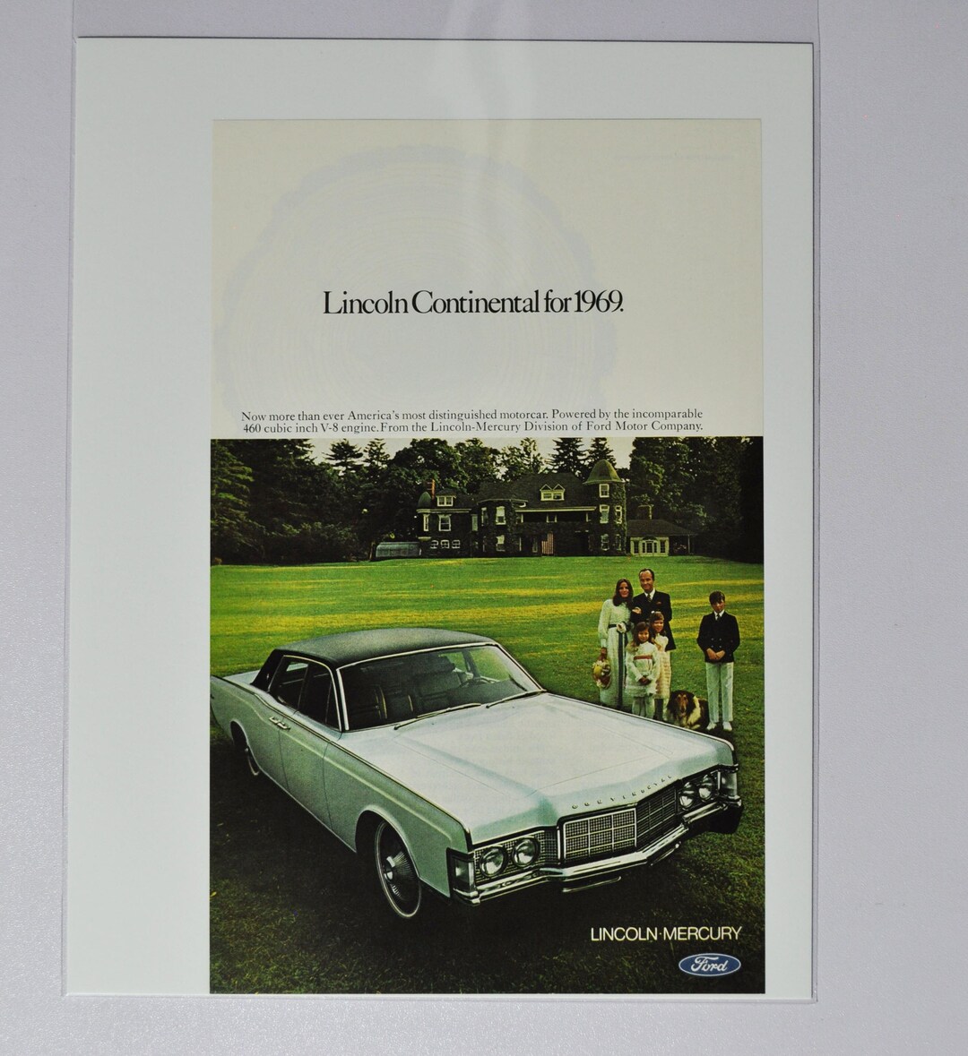 車の広告 1969 リンカーン コンチネンタル (フォード モーター
