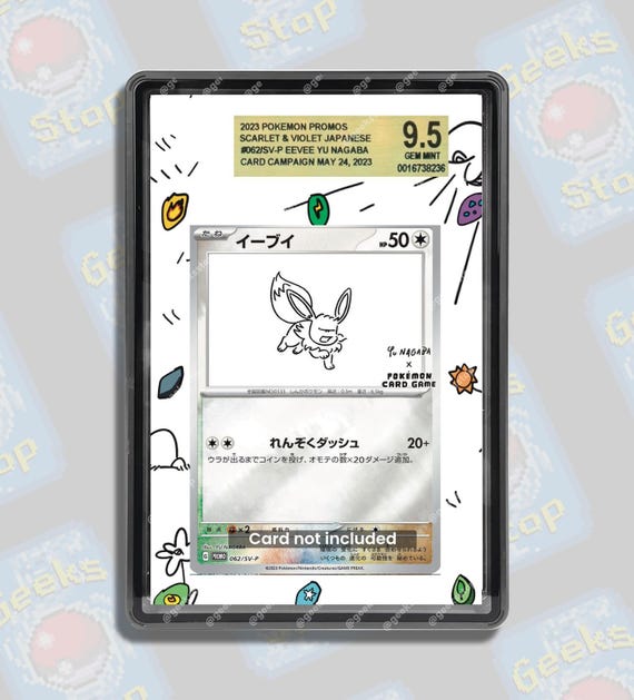 Eevee Yu Nagaba Promo PSA CGC Beckett | Extended Art Display Case