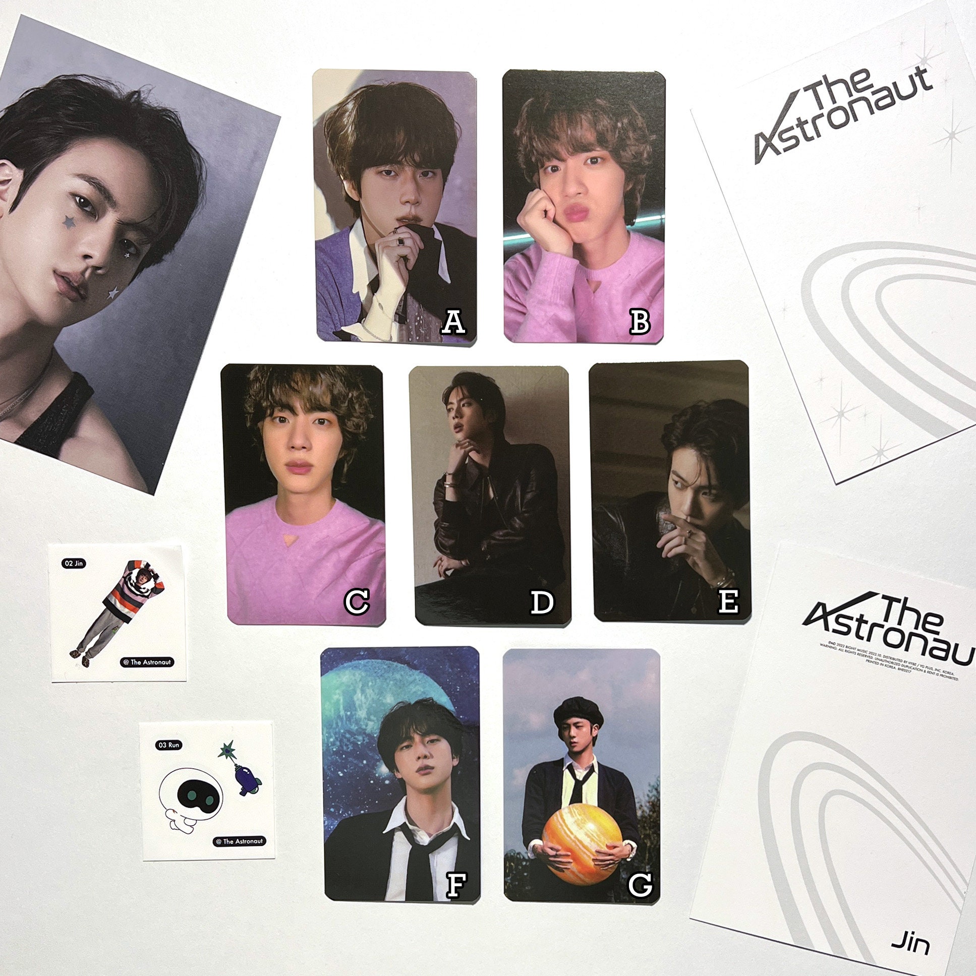 The Astronaut Jin Solo Album Lucky Draw Photocard - Etsy Canada