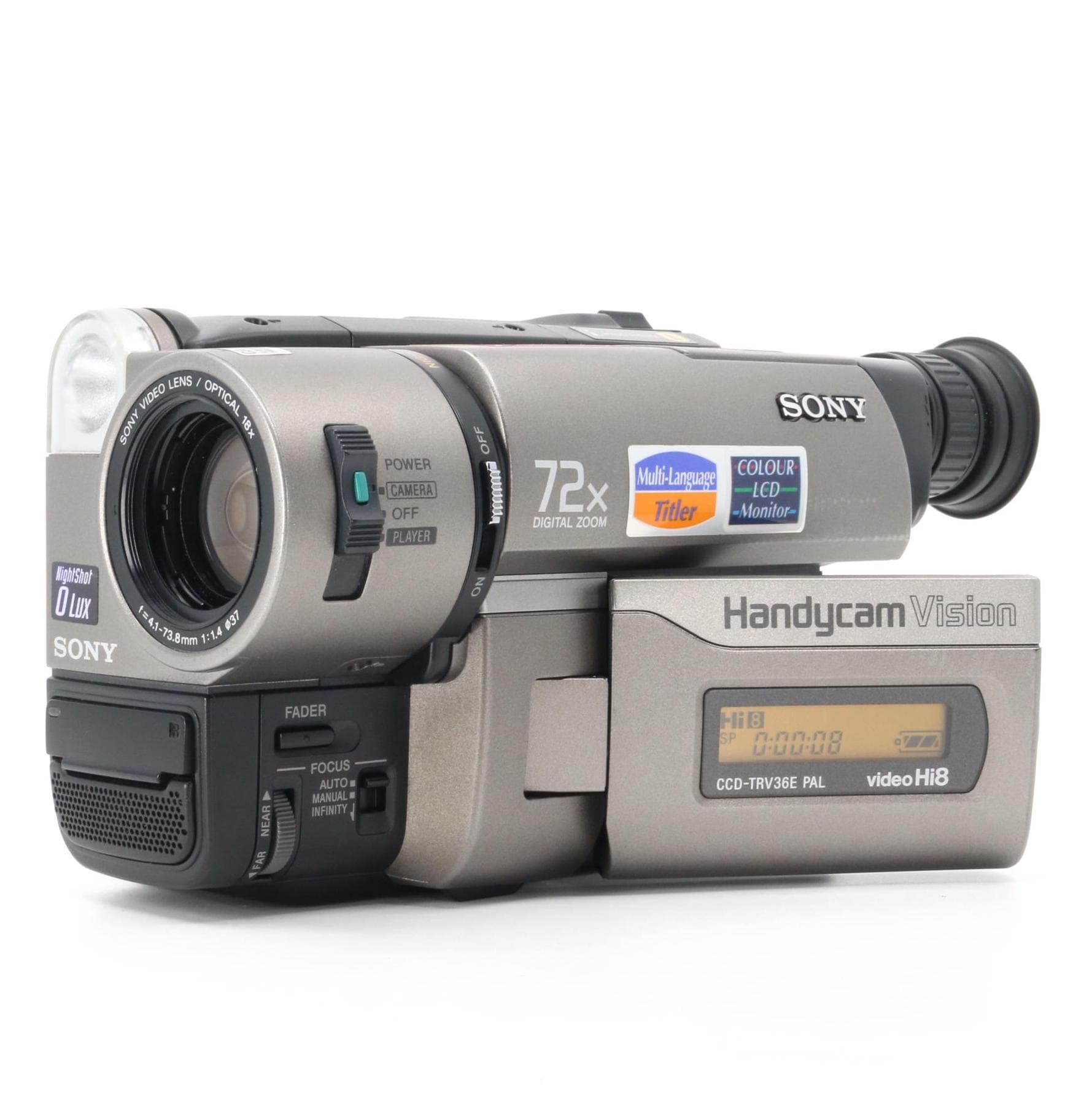 GIFT Full Set Sony Handycam CCD-TRV36E Video Hi8 Camera Camcorder