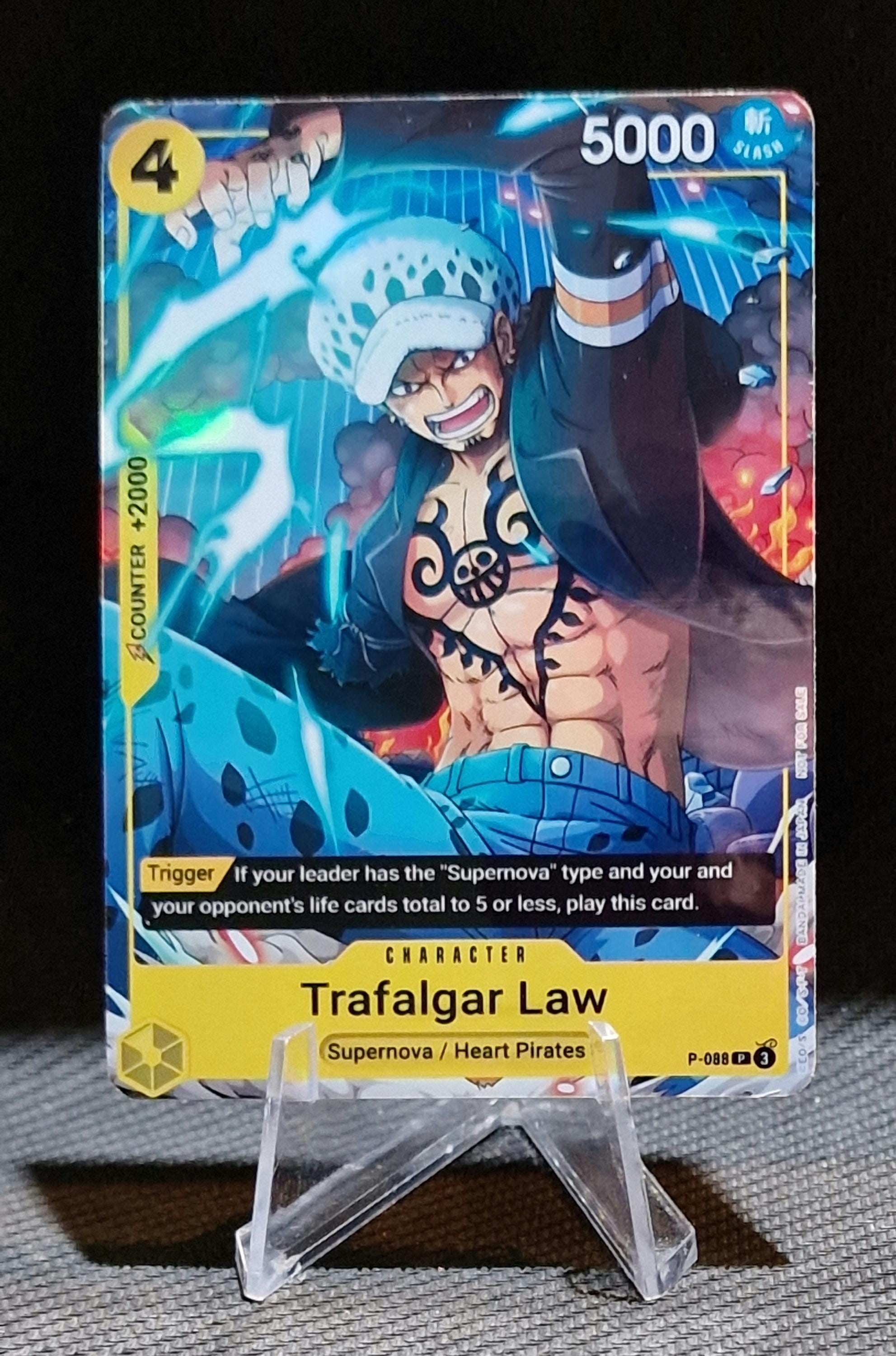 One Piece Proxy Card Holo - Trafalgar Law P-088 Promo V Jump 1