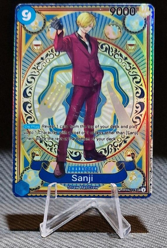 One Piece Proxy Card Holo - Sanji OP06-119 Character OP11 - Etsy