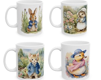 トム・キトゥン セラミックマグ：ビアトリクス・ポター風ドリンク