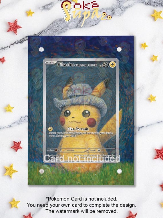 NEW CASE 2.0 - Pikachu With Grey Felt Hat From Pokémon X Van Gogh