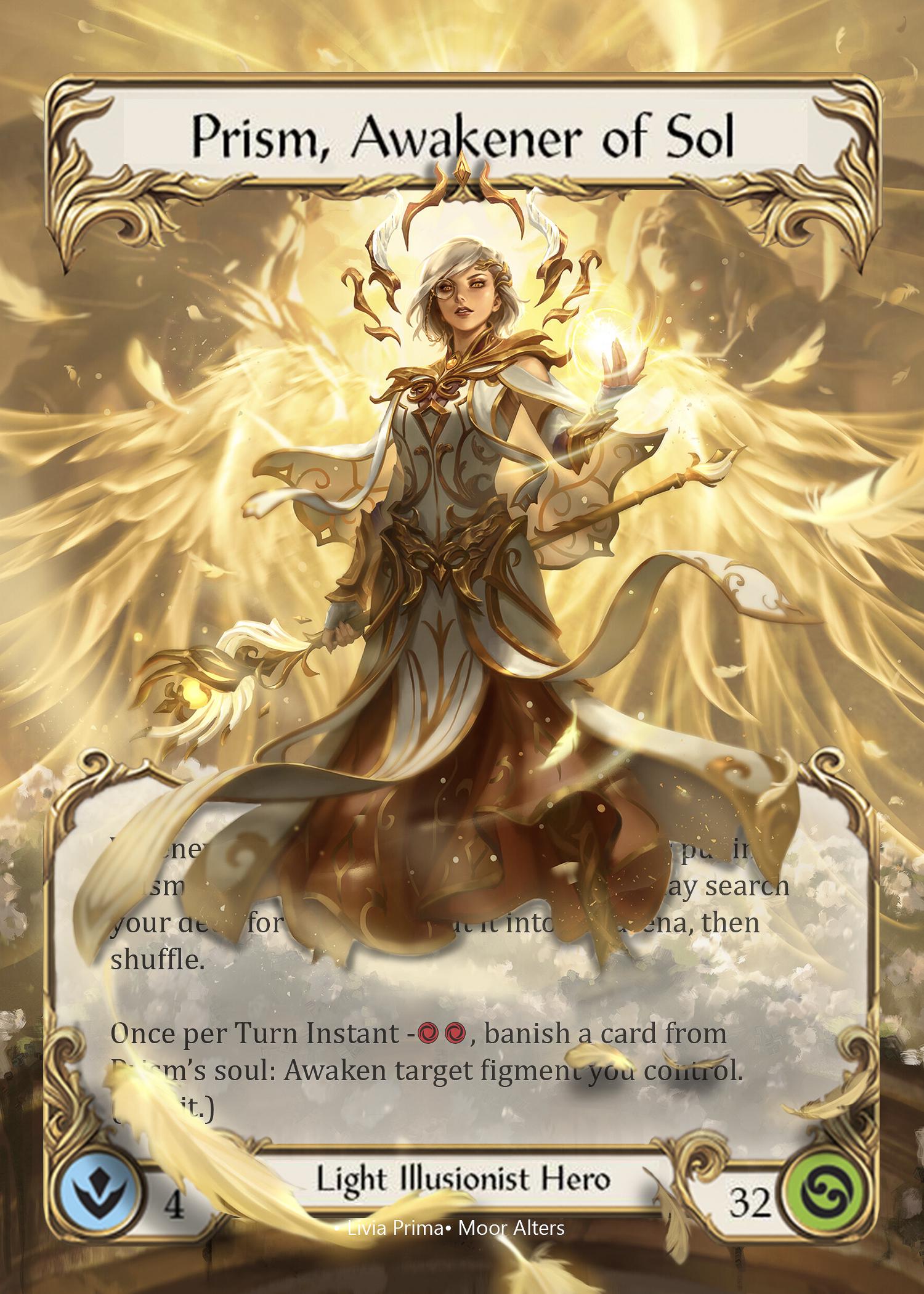 Prism, Awakener of Sol - PROXY Token - Flesh and Blood TCG - Etsy