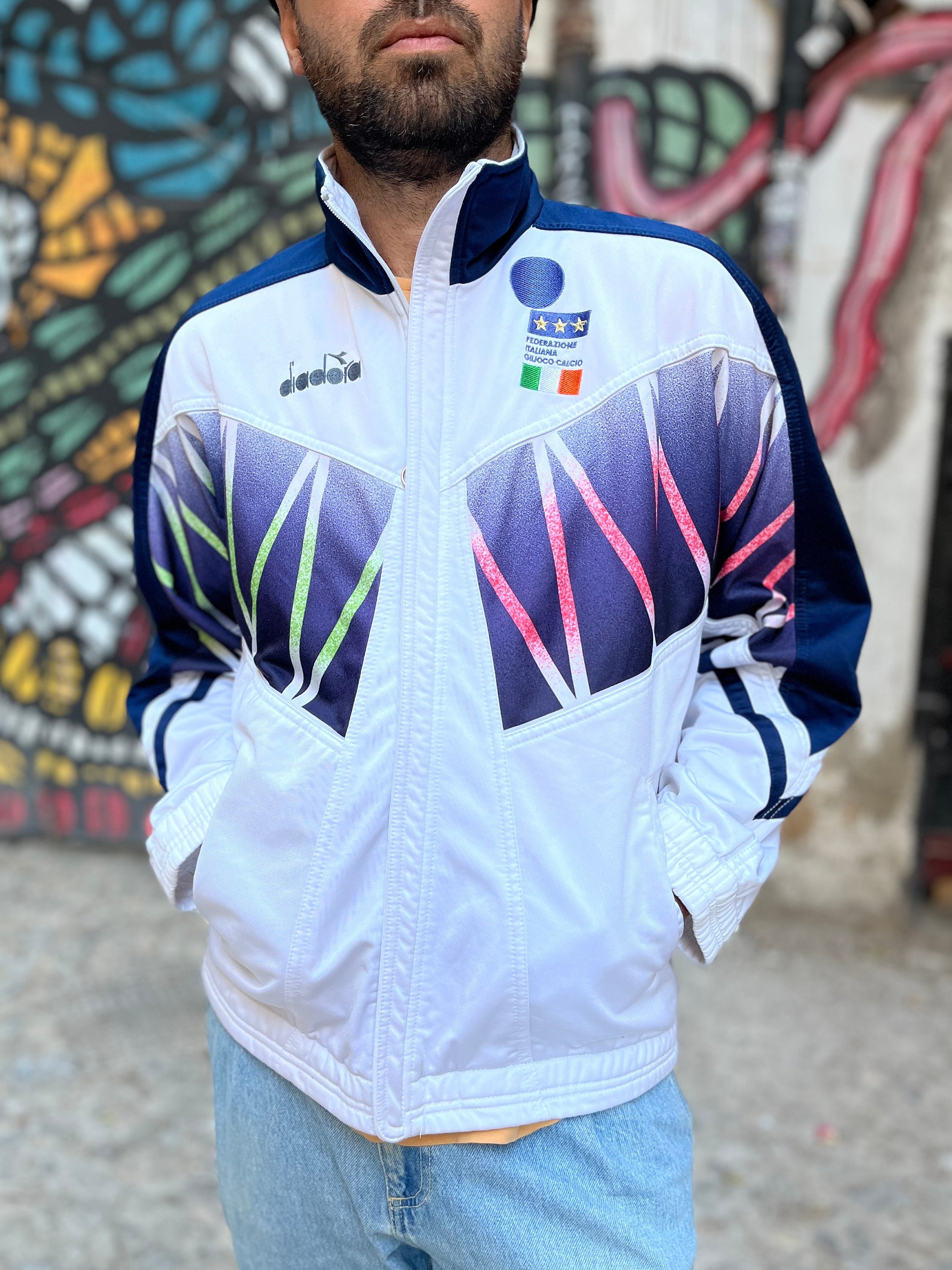 Italy Diadora 1994 World Cup USA Jacket - Track Jacket - Tracksuit