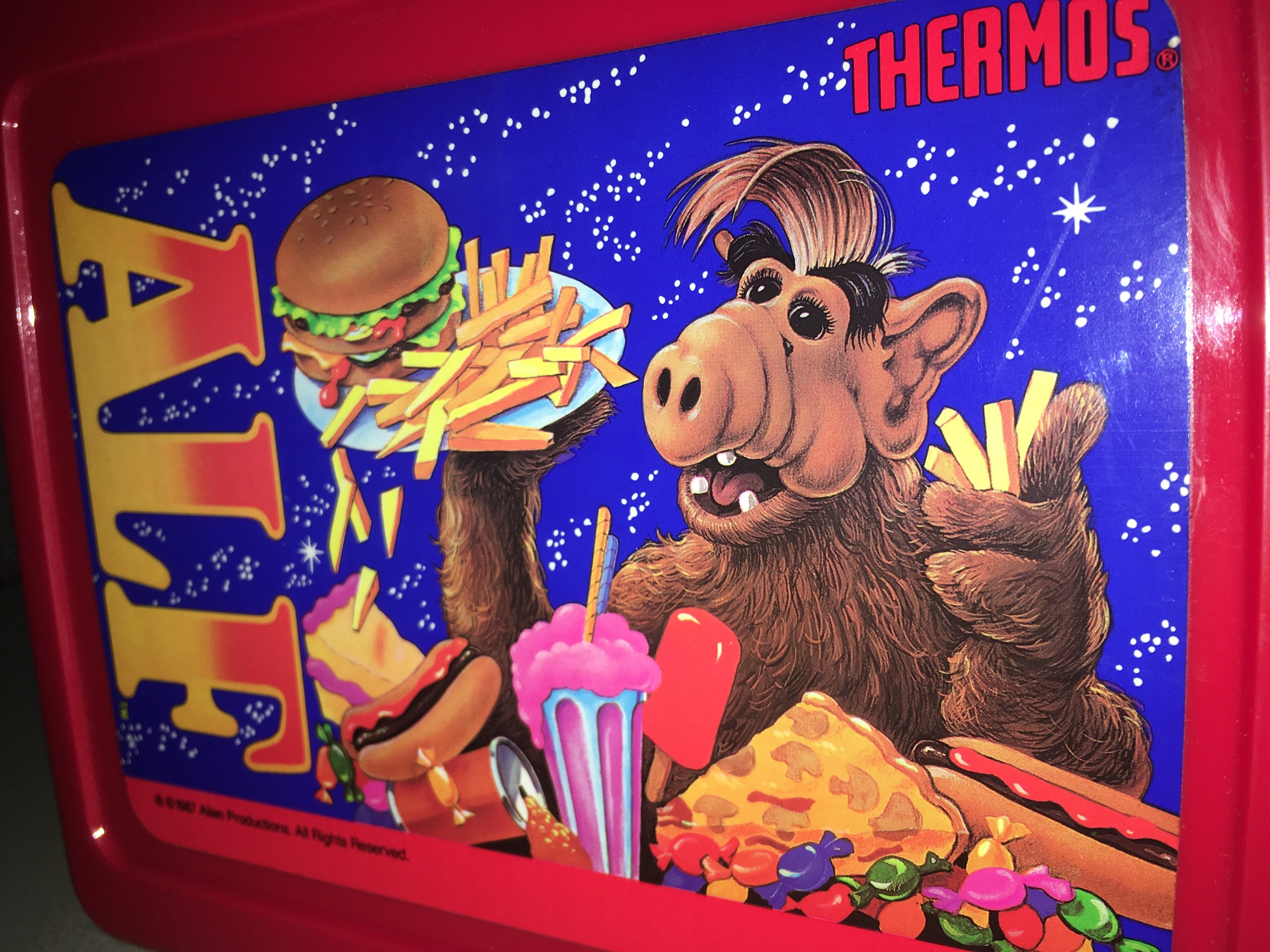 Vintage 1987 Alf Lunch Box & Thermos; New Old Stock, Never Used