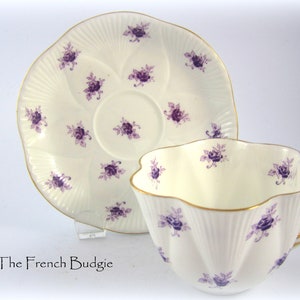 SHELLEY ヴィンテージ ティーカップ ピンク オーキッド イギリス製