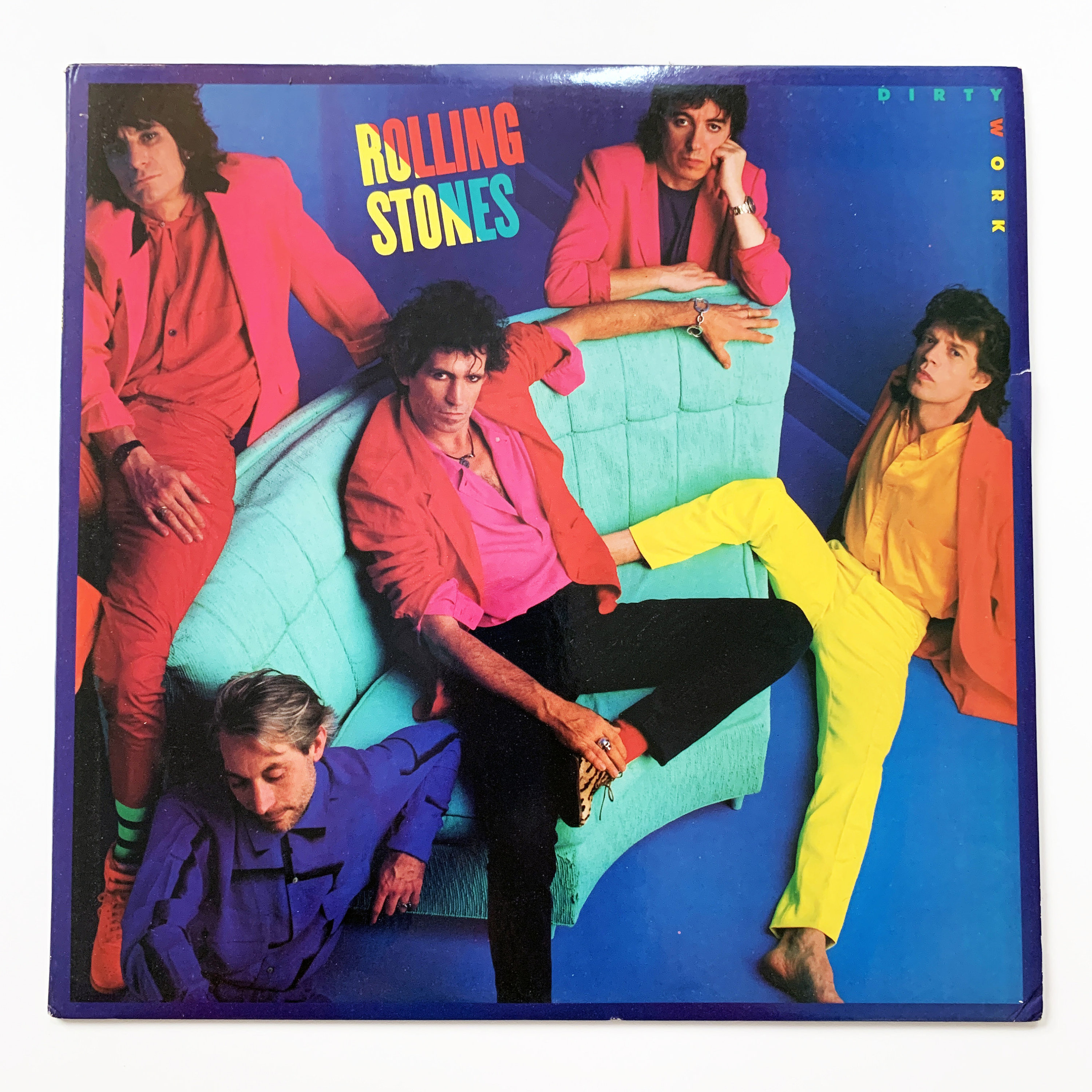 Vintage the Rolling Stones Dirty Work LP Record Album Vinyl