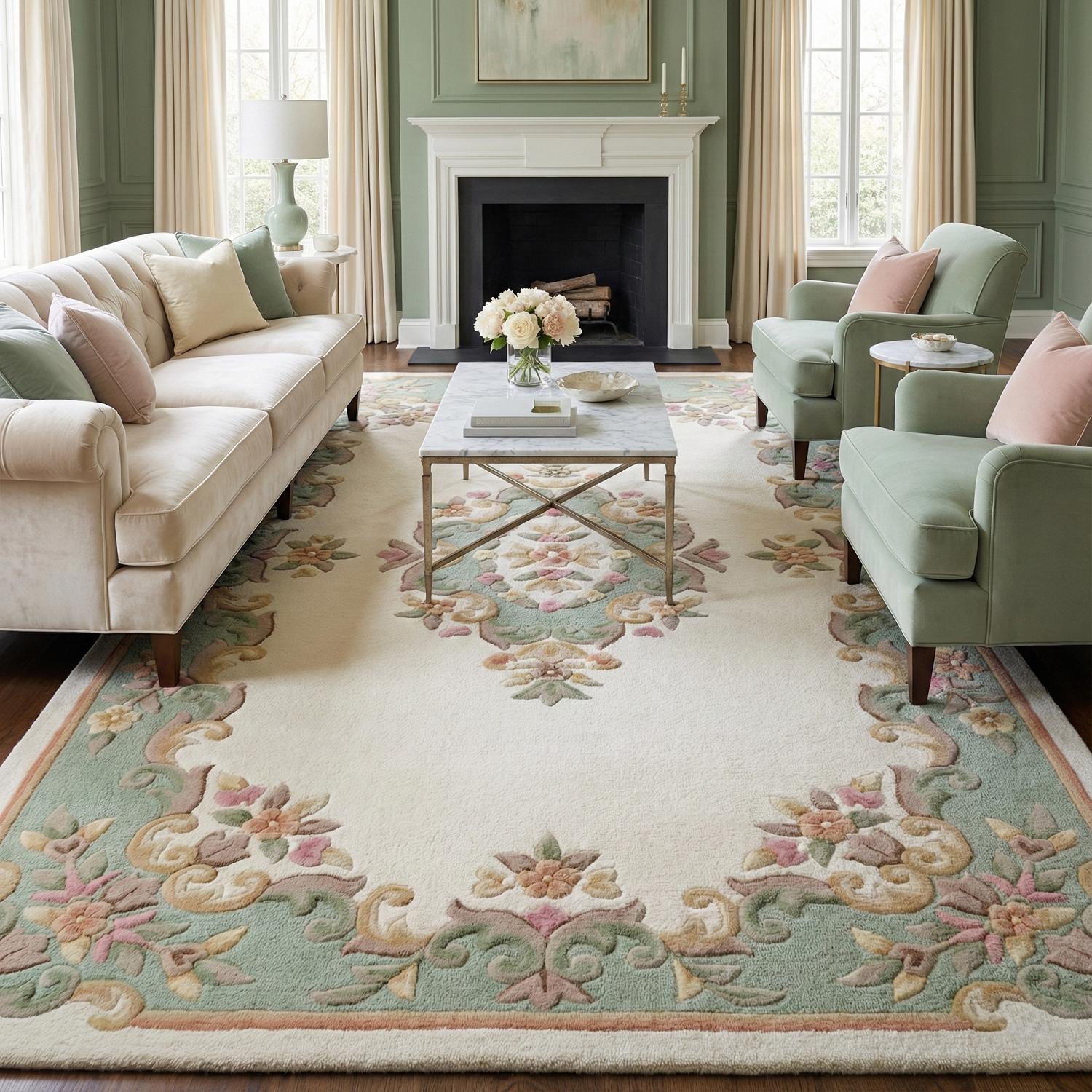 Antique Aubusson Rug - Etsy