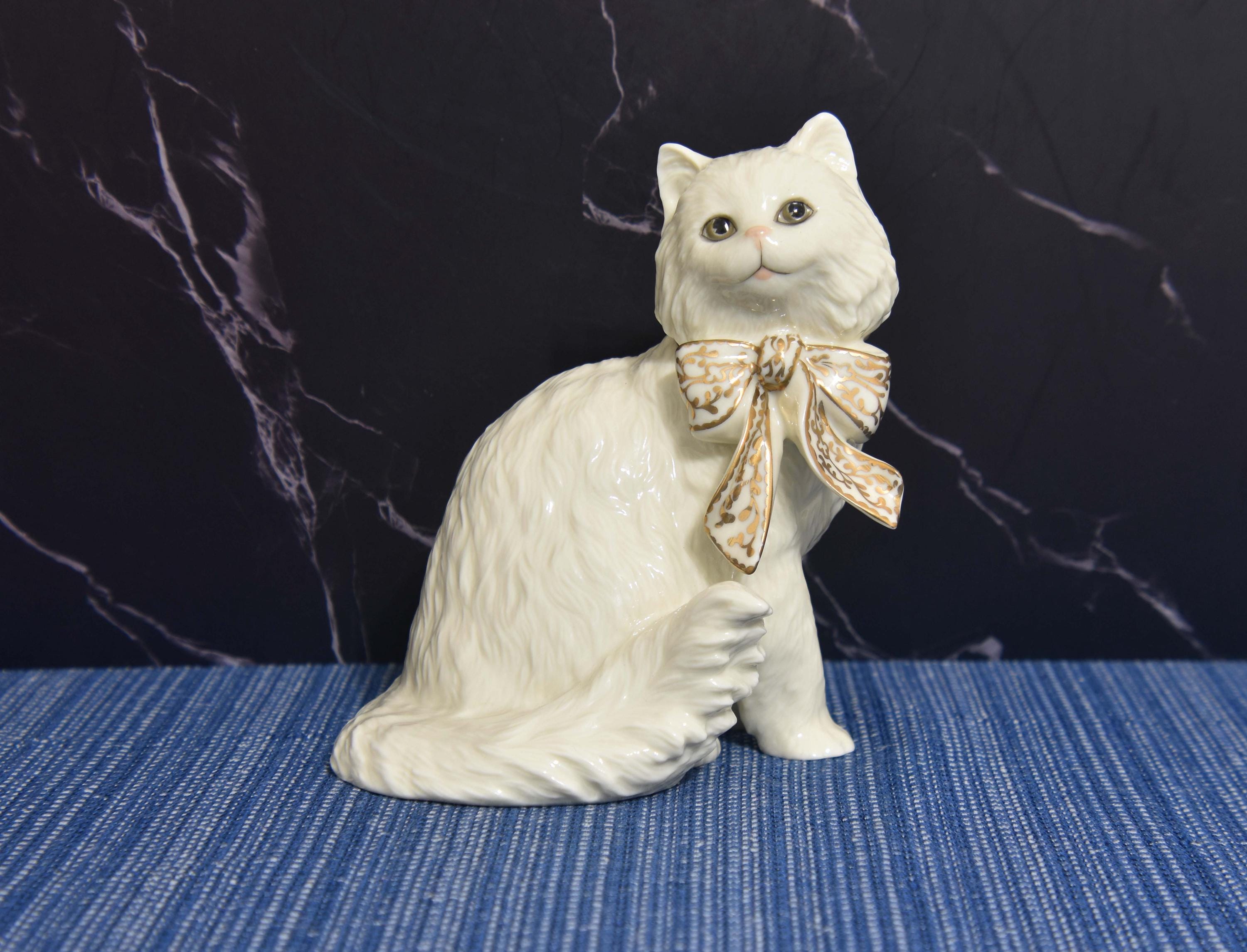Lenox Cat Figurine - Etsy