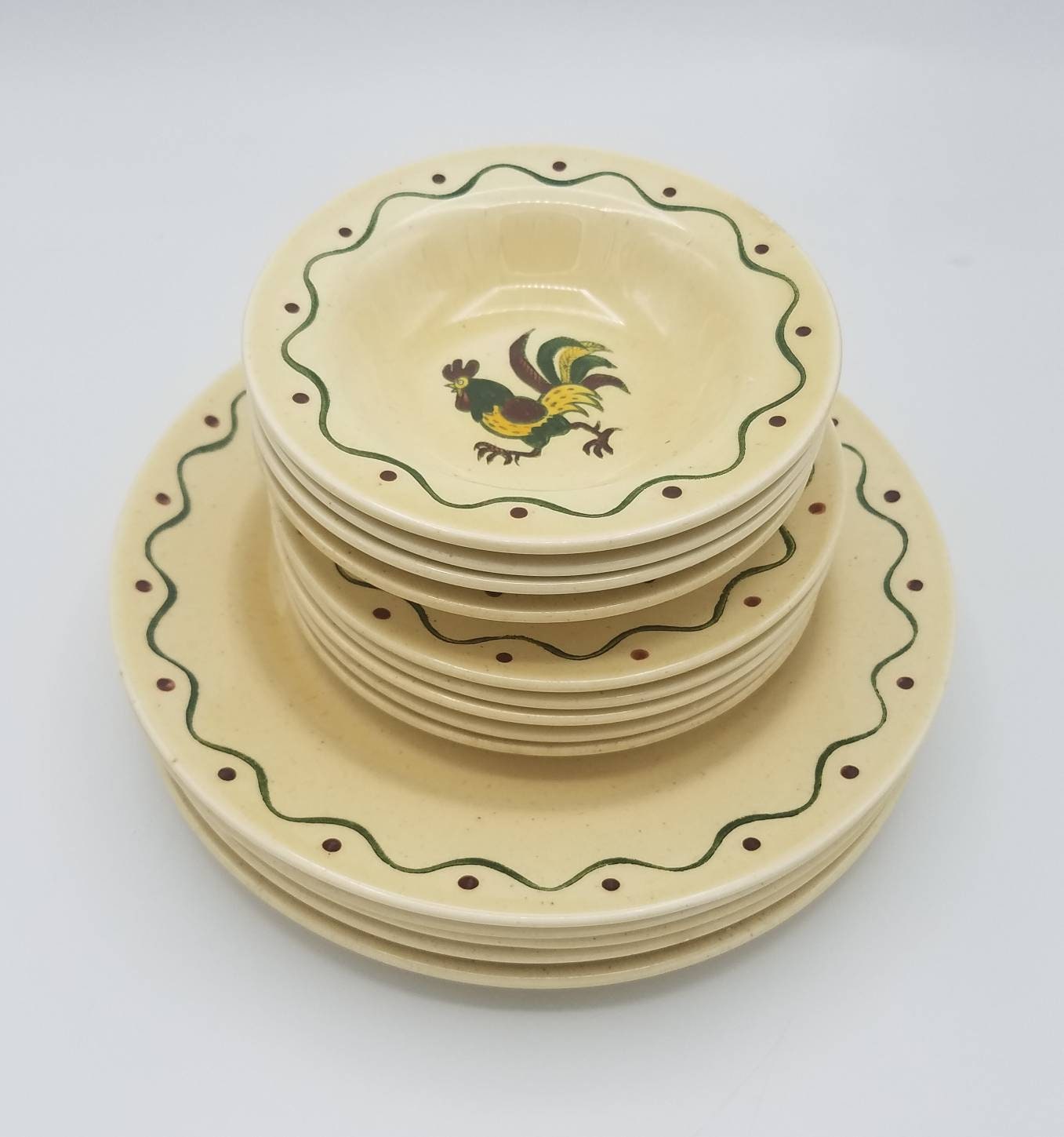 Vintage Metlox Poppy Trail California Provincial Assorted Dishes