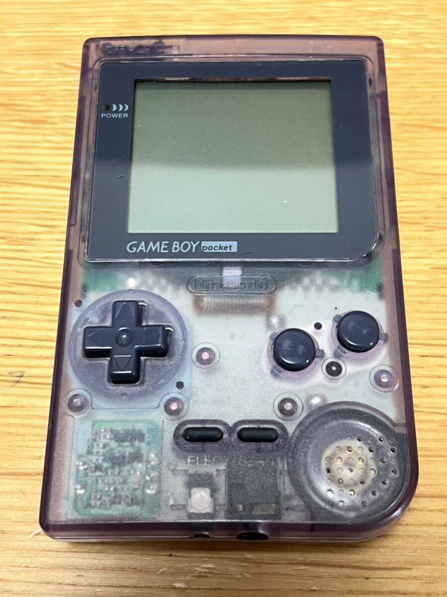 Nintendo Gameboy Pocket Clear Purple Console Handheld System Japan