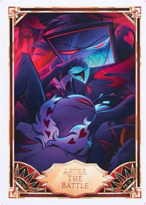 Hazbin Hotel Card VOX + VALENTINO PRIDE PROMO 💜 After The Battle