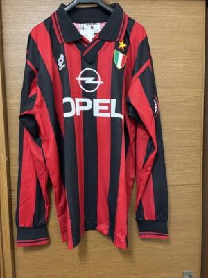 AC Milan 1995/96 Home Jersey #18 Roberto Baggio Lotto XL w/ Tags