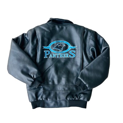 Vintage Might-Mac Touchdown Club Carolina Panthers Faux Leather