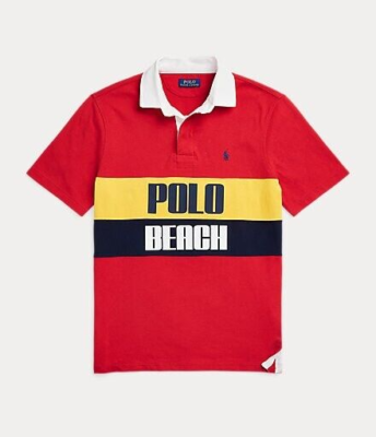Polo Ralph Lauren Classic Fit Rugby Shirt S Polo Beach Graphic