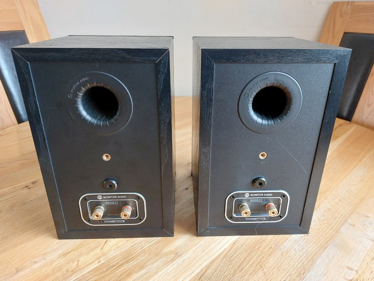Monitor Audio Bronze 1 HiFi Bookshelf Speakers - Carbon-Fibre