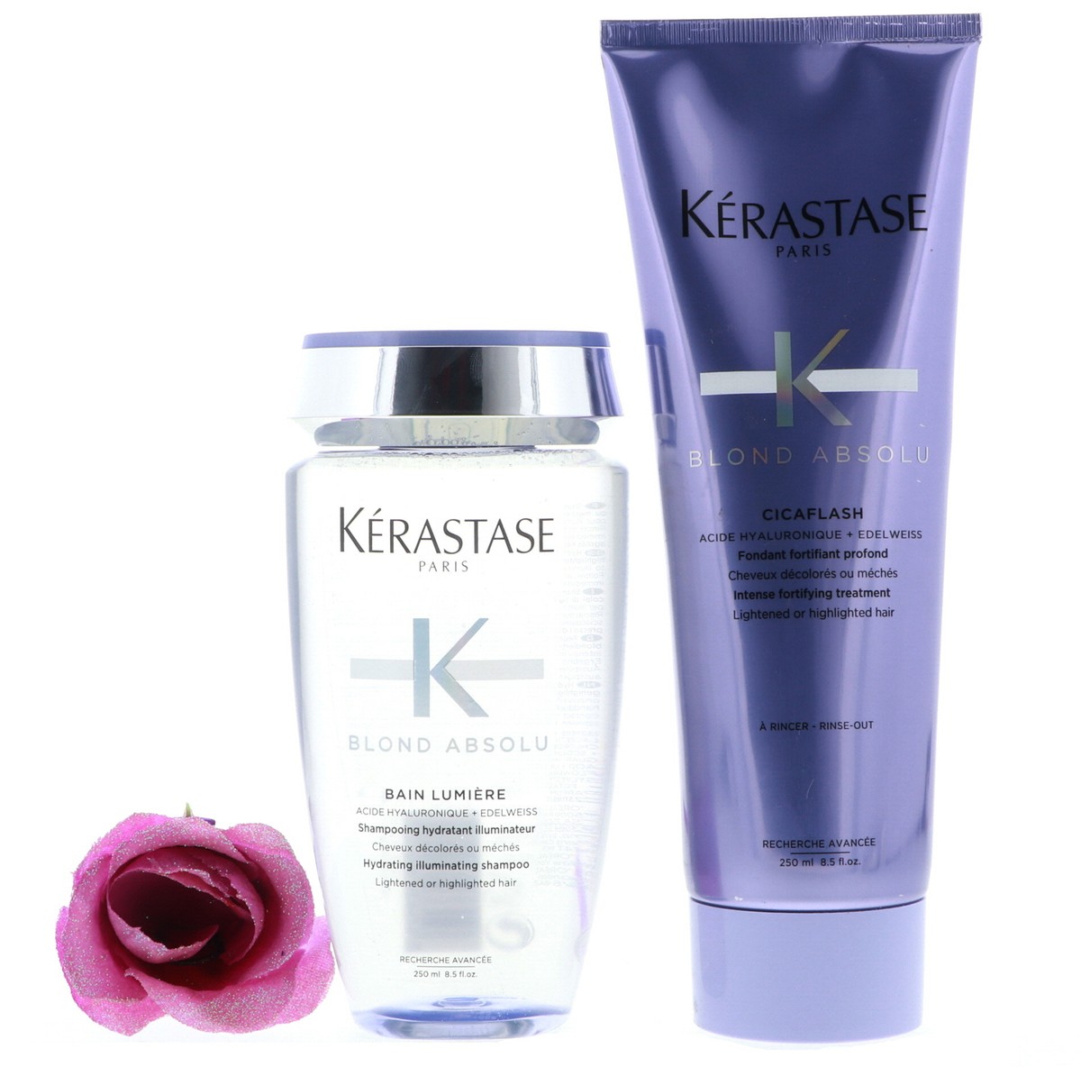 Kerastase Blond Absolu Bain Lumiere Shampoo, Cicaflash Conditioner