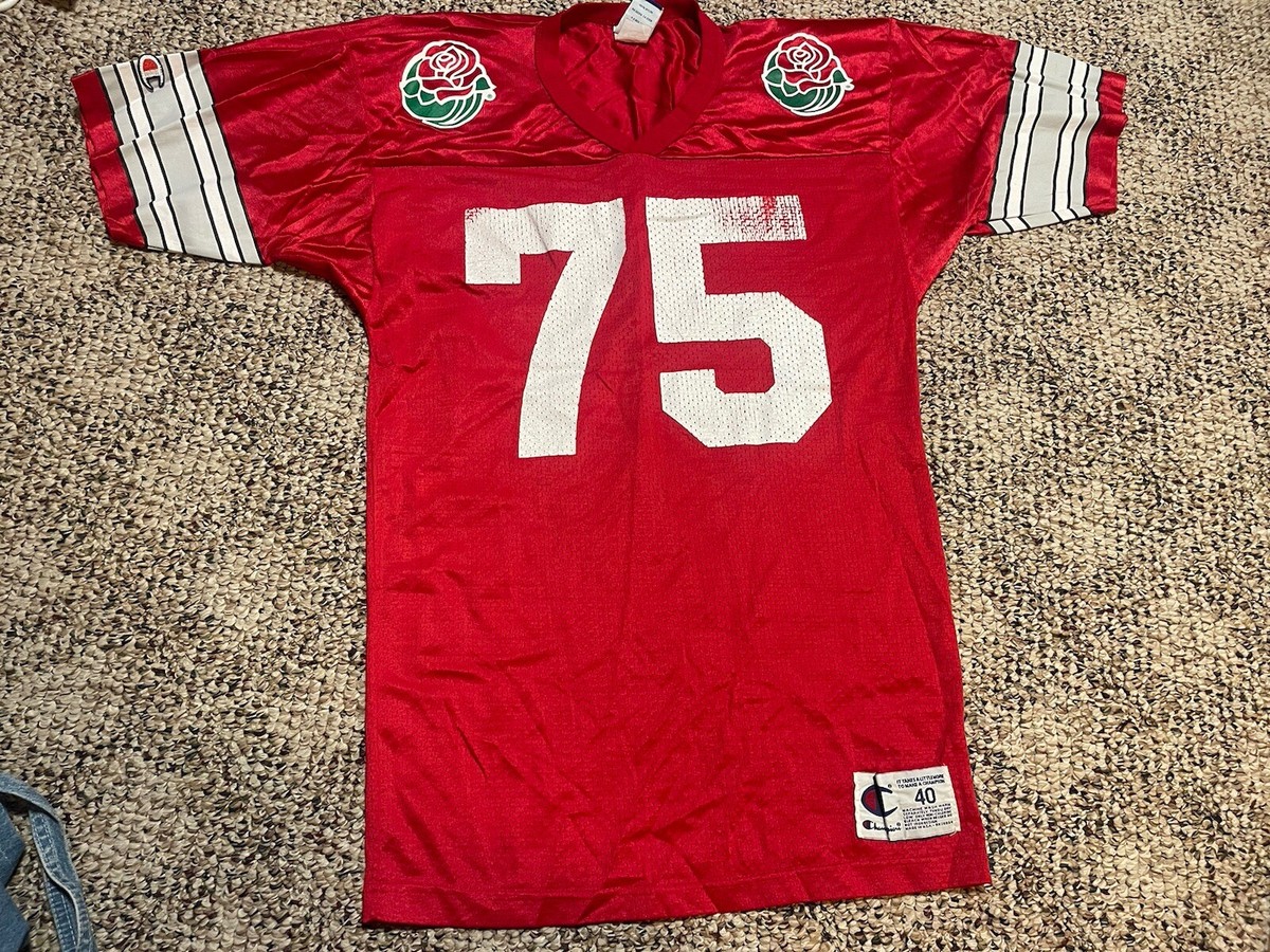 Vintage Champion Ohio State Buckeyes #75 Orlando Pace Rose Bowl