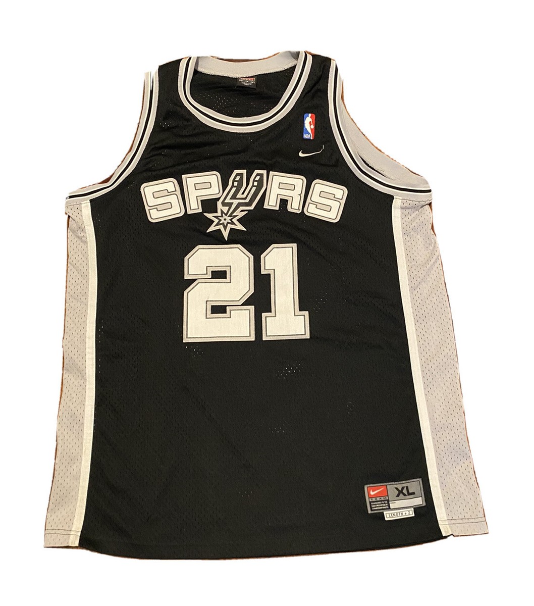 Vintage NIKE Team NBA Tim Duncan #21 San Antonio SPURS Jersey Size