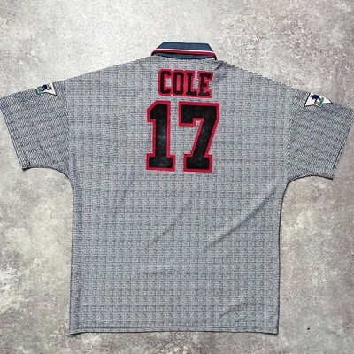 Andy Cole #17 Manchester United 95-96 Away Jersey XL Umbro