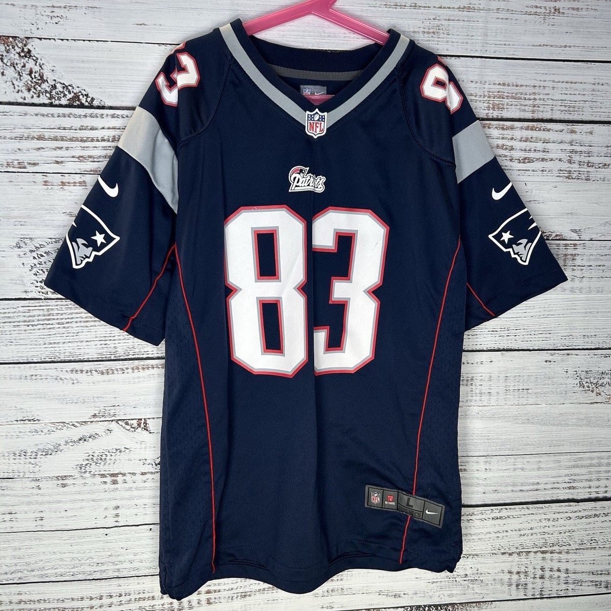 Nike On-Field Wes Welker #83 New England Patriots NFL Jersey Boys