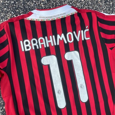 Zlatan Ibrahimovic AC Milan 2011-2012 Soccer Jersey Adidas