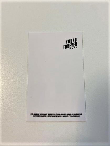 BTS young forever DOPE official photo card RM J-HOPE JIN SUGA