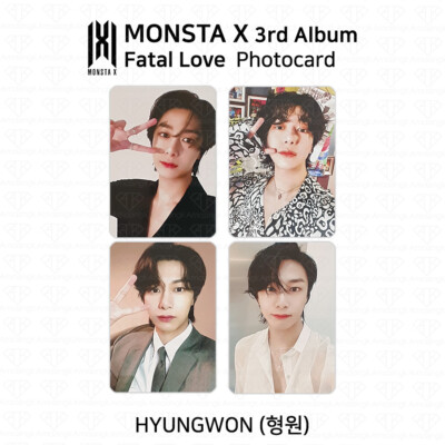 MONSTA X 3rd Album Fatal Love Official Photocard Photo Card