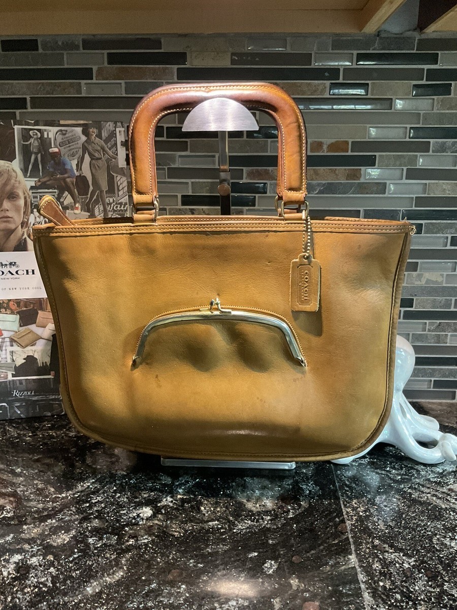 COACH Vintage BONNIE CASHIN Leather Watermelon Kisslock 9441 9440