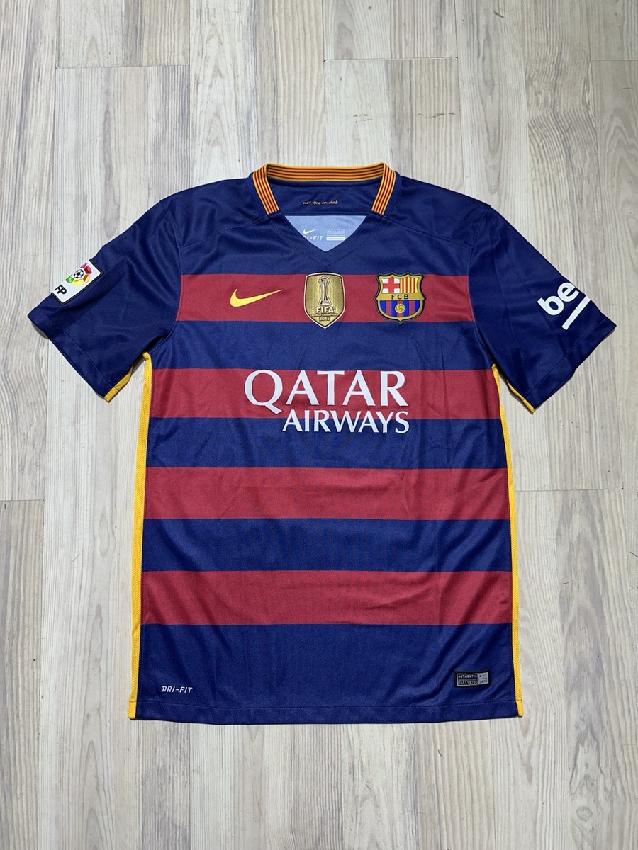 10 Lionel Messi Barcelona Jersey 2015-16 Home Shirt Soccer Nike