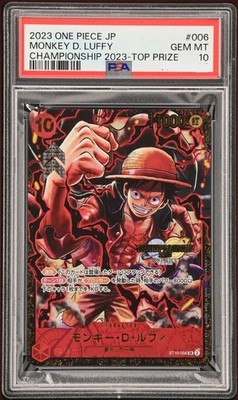 PSA10 Monkey D. Luffy ST10-006 Championship 2023 Top ONE PIECE