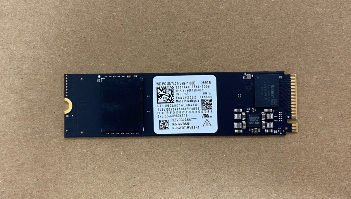 Western Digital 256GB NVMe M.2 2280 80mm SSD SDDPNQD-256G-1006