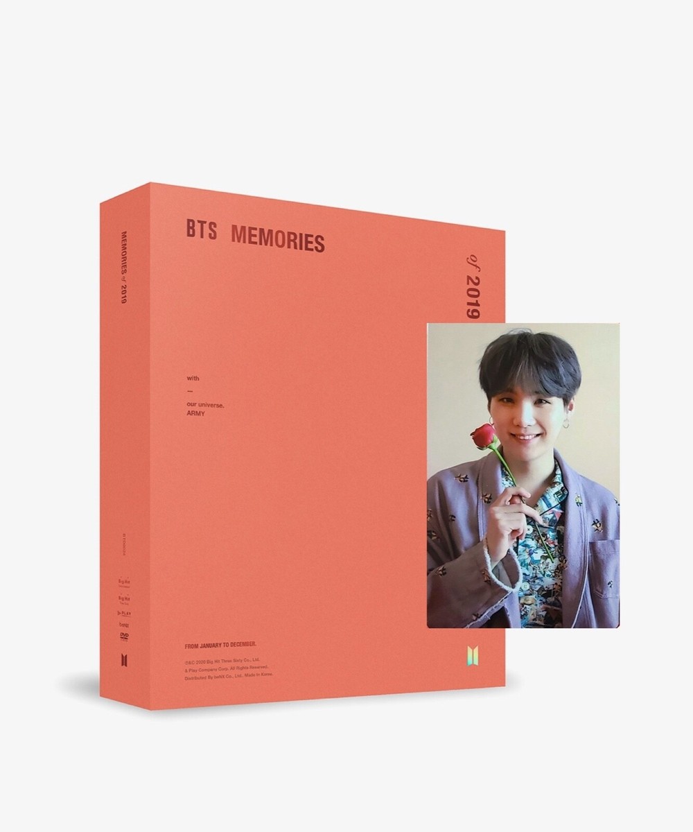 BTS Memories of 2019 Official DVD with SUGA Photocard- Full Set | eBay