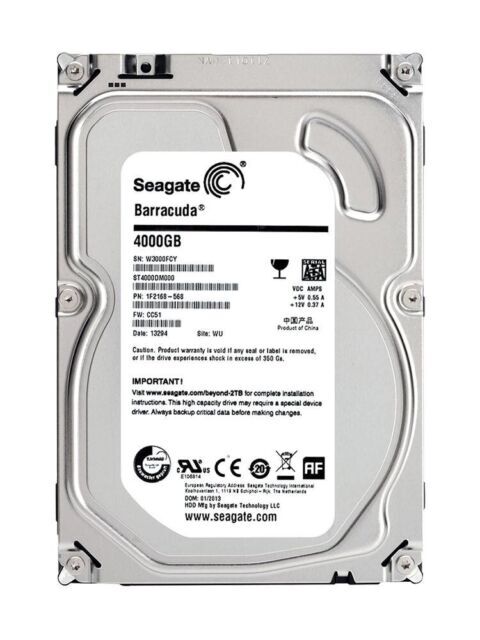 Seagate 4TB SATA 3.5 Desktop Hard Drive (ST4000DM000) for sale